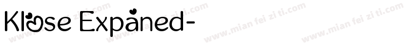 Klose Expaned字体转换